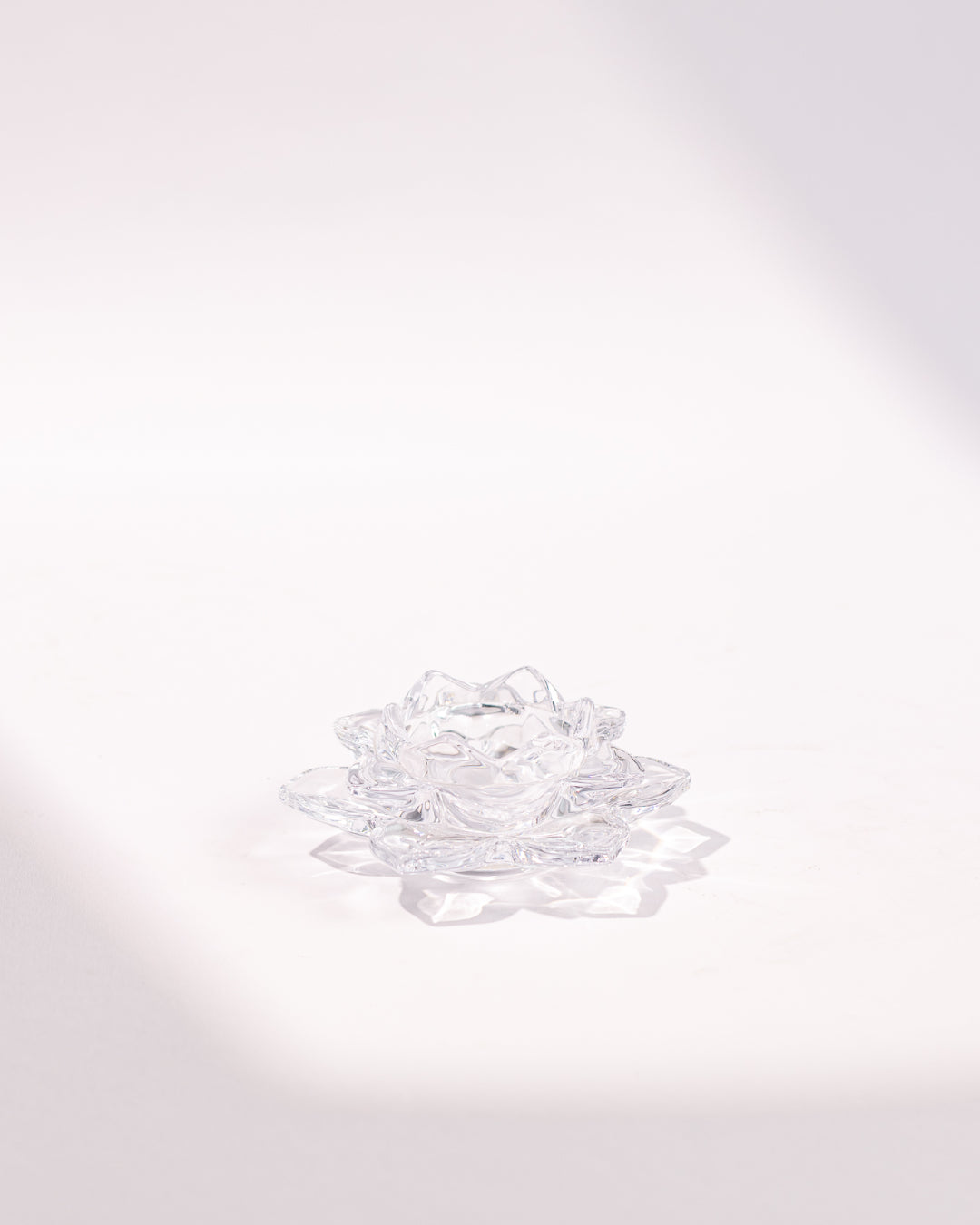 LOTUS CRYSTAL CANDLESTICK