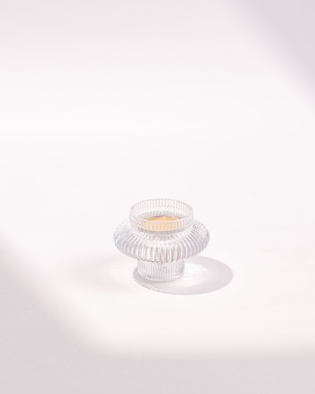 MINI FLUTED CRYSTAL CANDLESTICK