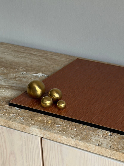 CARTER SQUARE TRAY - GOLD