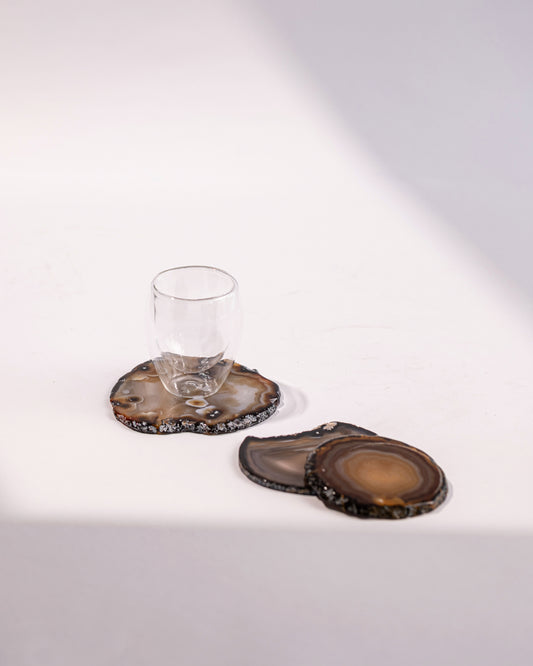 BROWN AGATE COASTERS