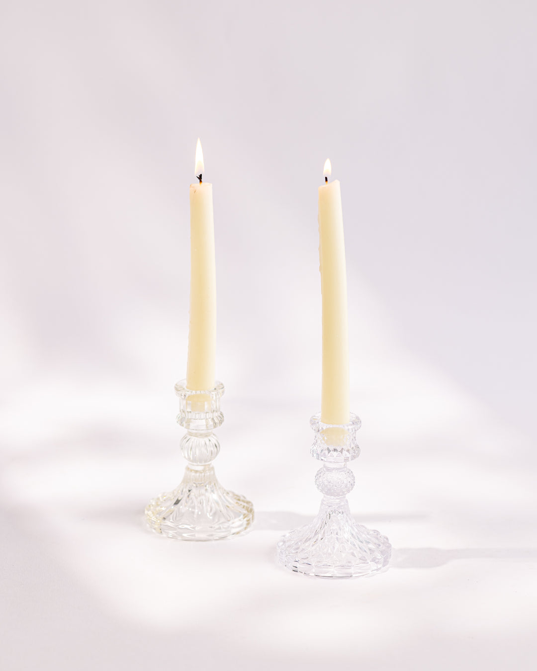 LONG CRYSTAL CANDLESTICK
