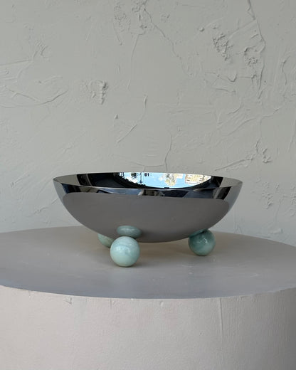 BOWLS WITH AQUAMARINE BASE