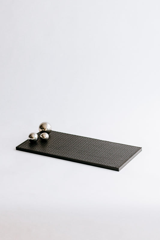 CARTER RECTANGLE TRAY - SILVER