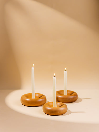 DOUGHNUT CANDLE HOLDERS SET