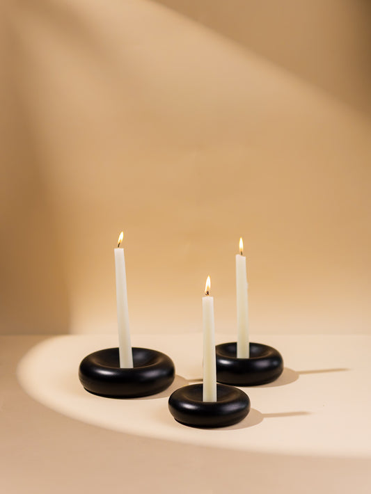 DOUGHNUT CANDLE HOLDERS SET