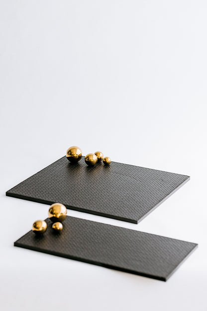 CARTER RECTANGLE TRAY - GOLD
