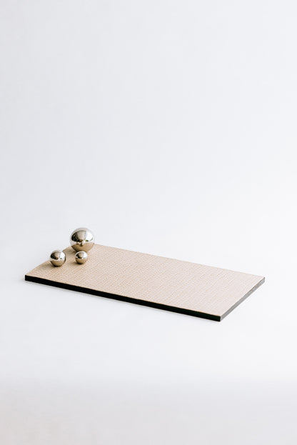 CARTER RECTANGLE TRAY - SILVER