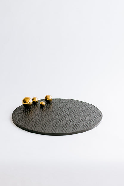 CARTER CIRCLE TRAY - GOLD