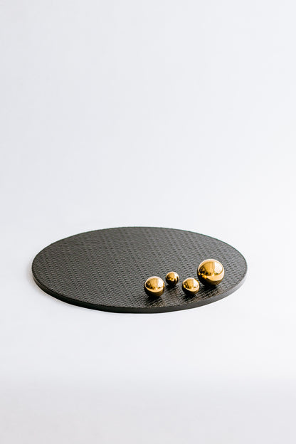 CARTER CIRCLE TRAY - GOLD