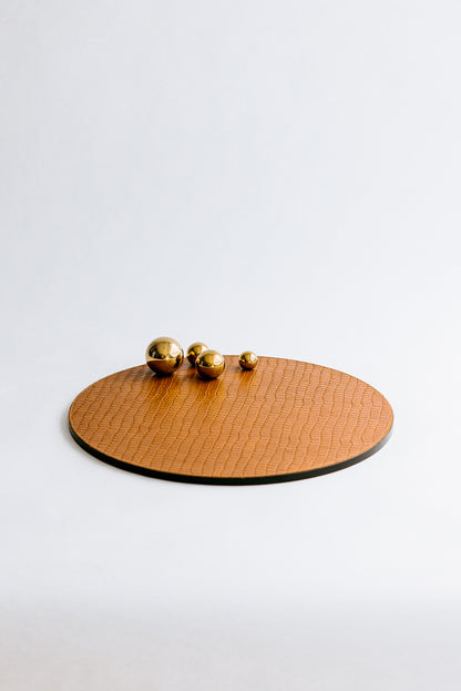CARTER CIRCLE TRAY - GOLD