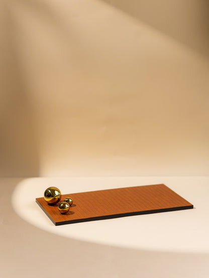 CARTER RECTANGLE TRAY - GOLD