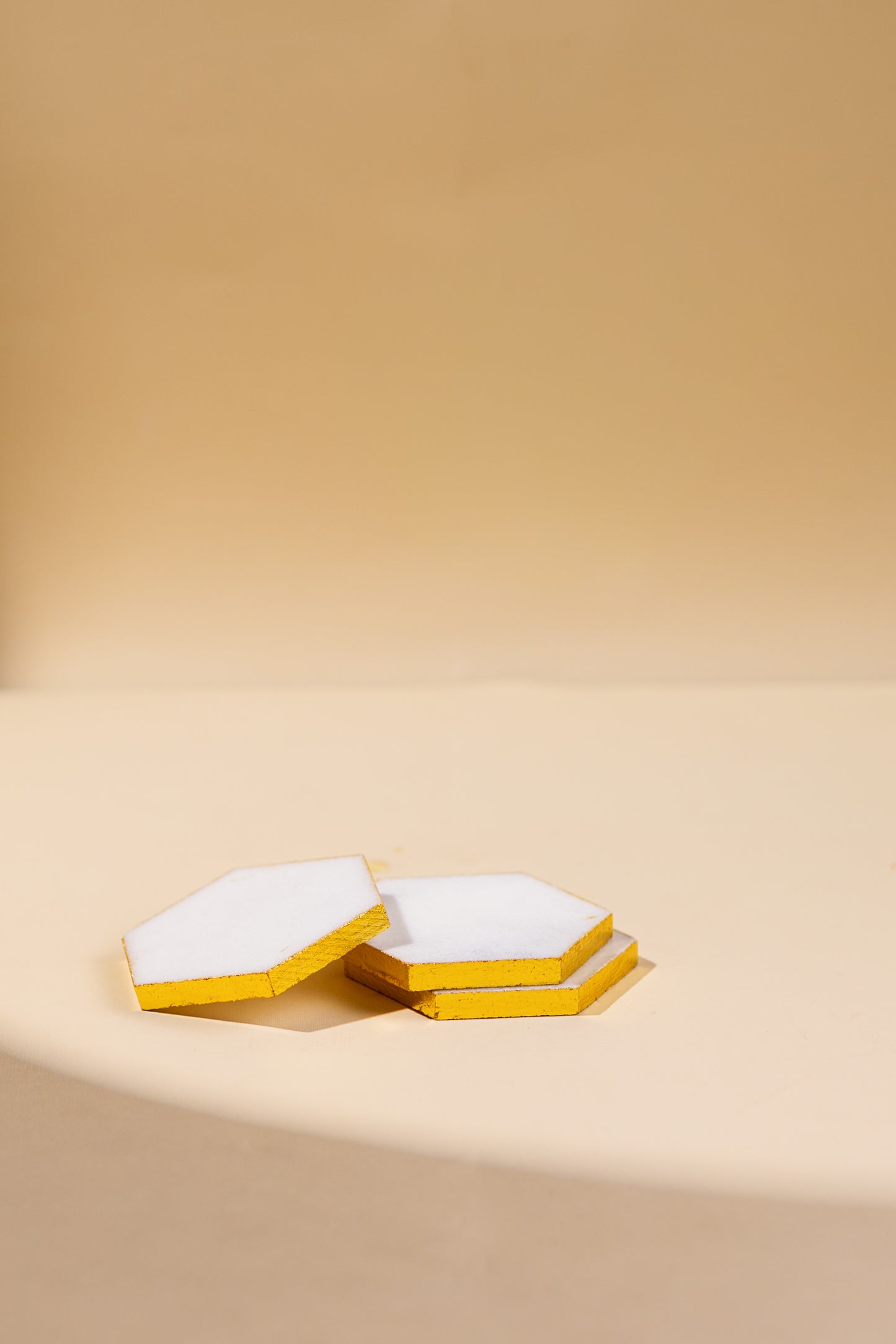 HEXAGON MARBLE COASTERS