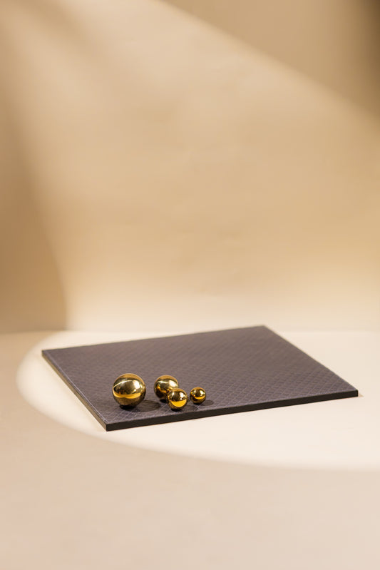 CARTER SQUARE TRAY - GOLD